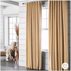Single Panel Yellow Blackout Curtain